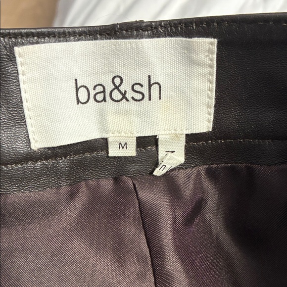 BA&SH Leandro Leather Shorts - Picture 4 of 5